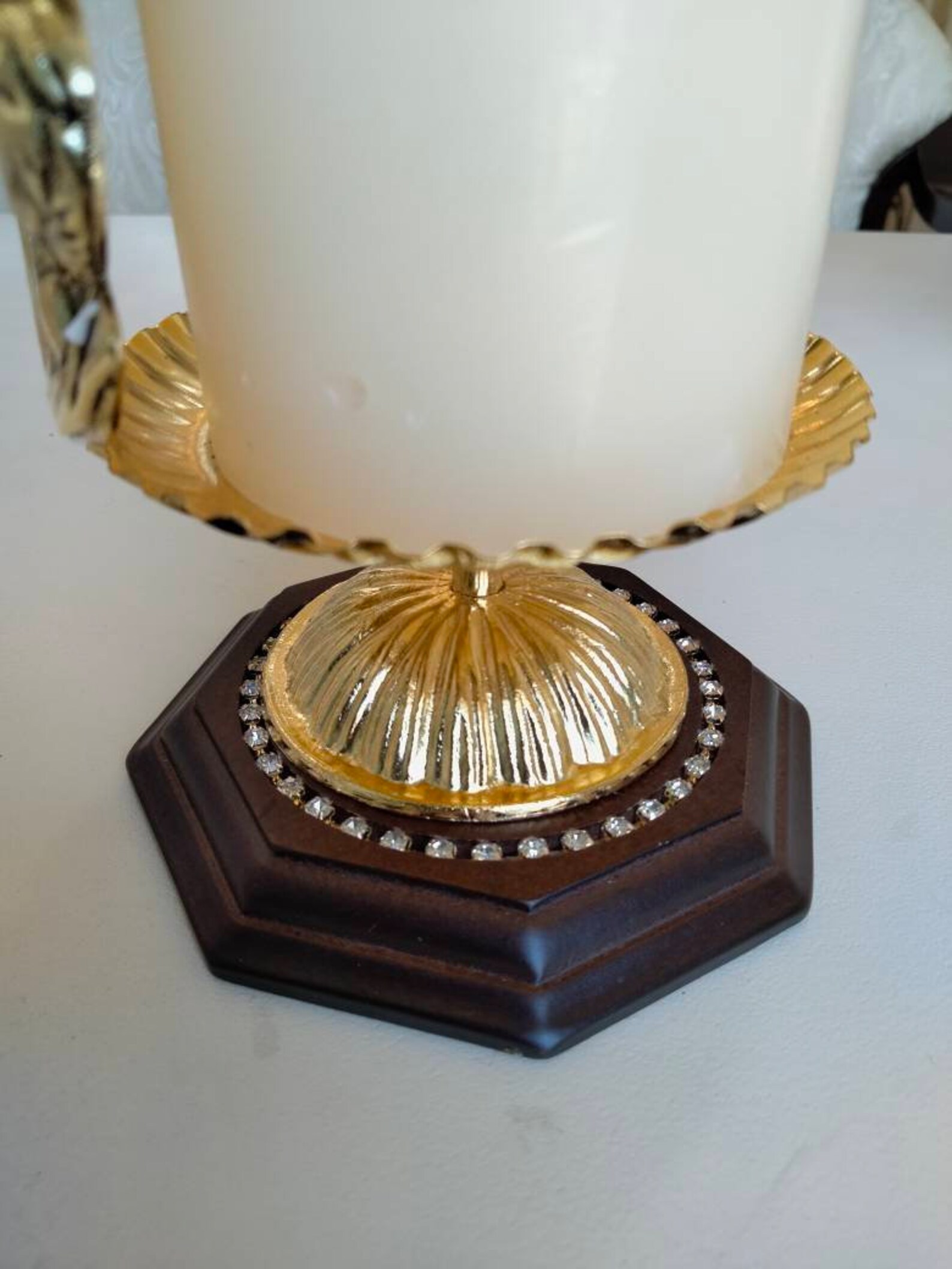 Virgin Mary and child Jesus candle holder Etsy