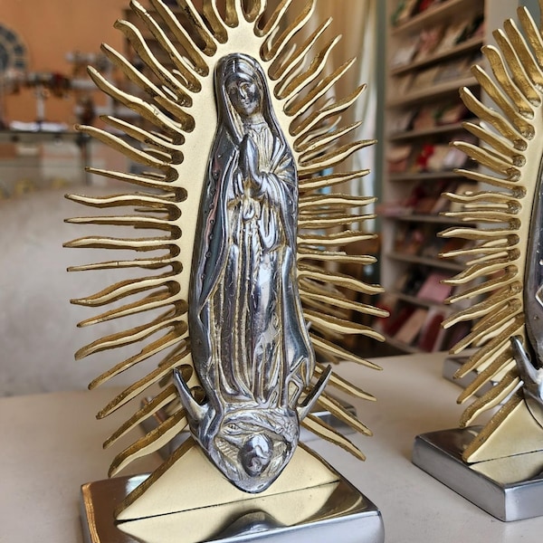 Our Lady of Guadalupe Pewter Statue