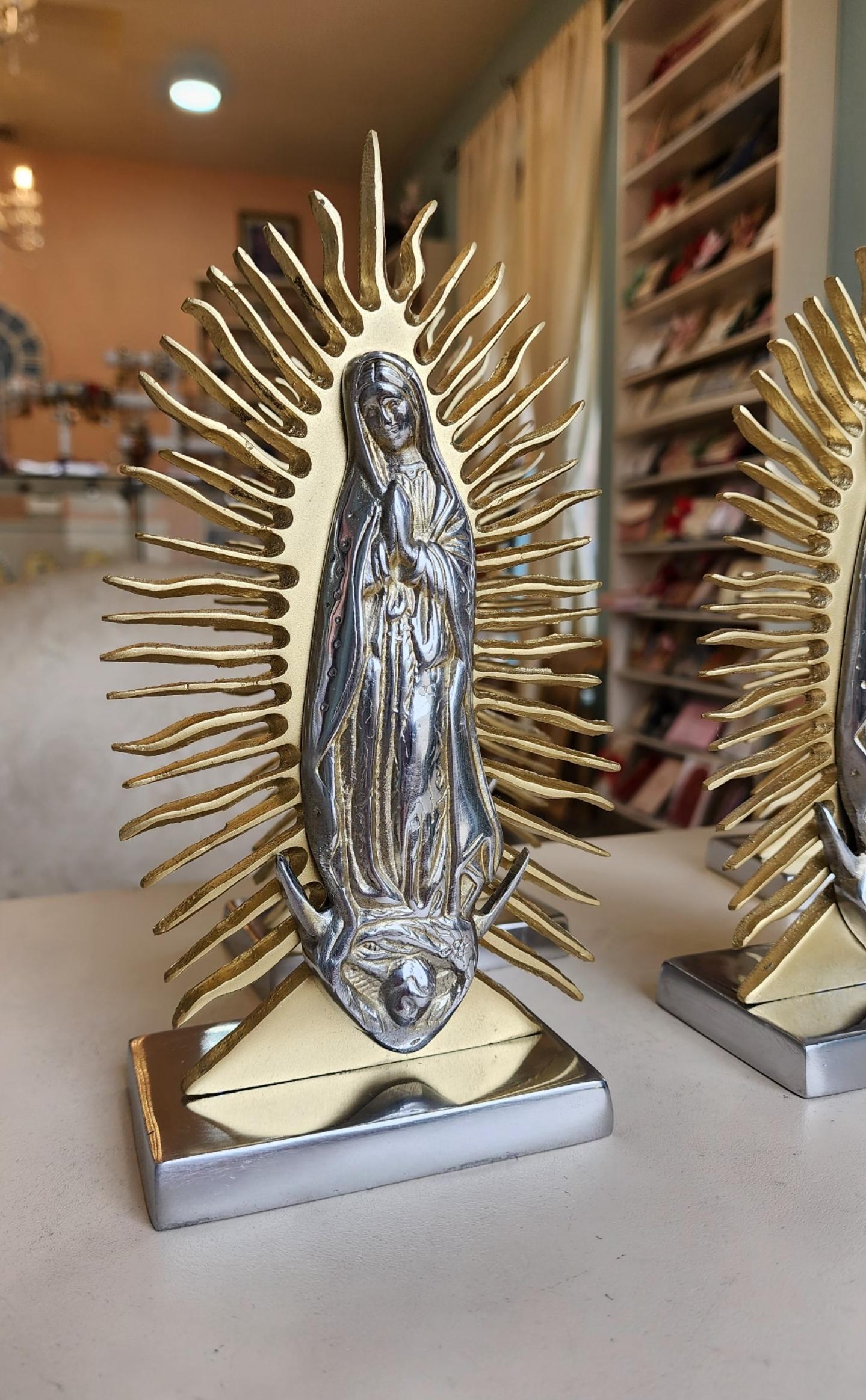Our Lady of Guadalupe Pewter Statue