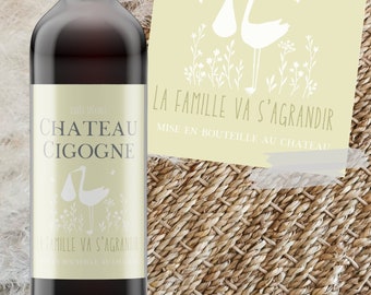 Wine bottle label Advertisement