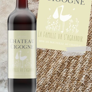 Etiquette bouteille vin Annonce