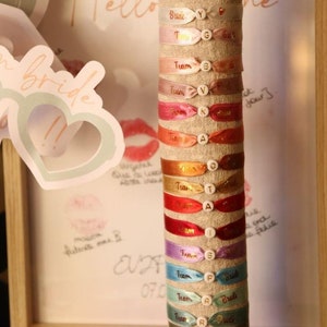 Lot bracelet ruban EVJF