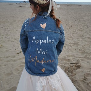 Aufkleber für die Jeansjacke des Bräutigams