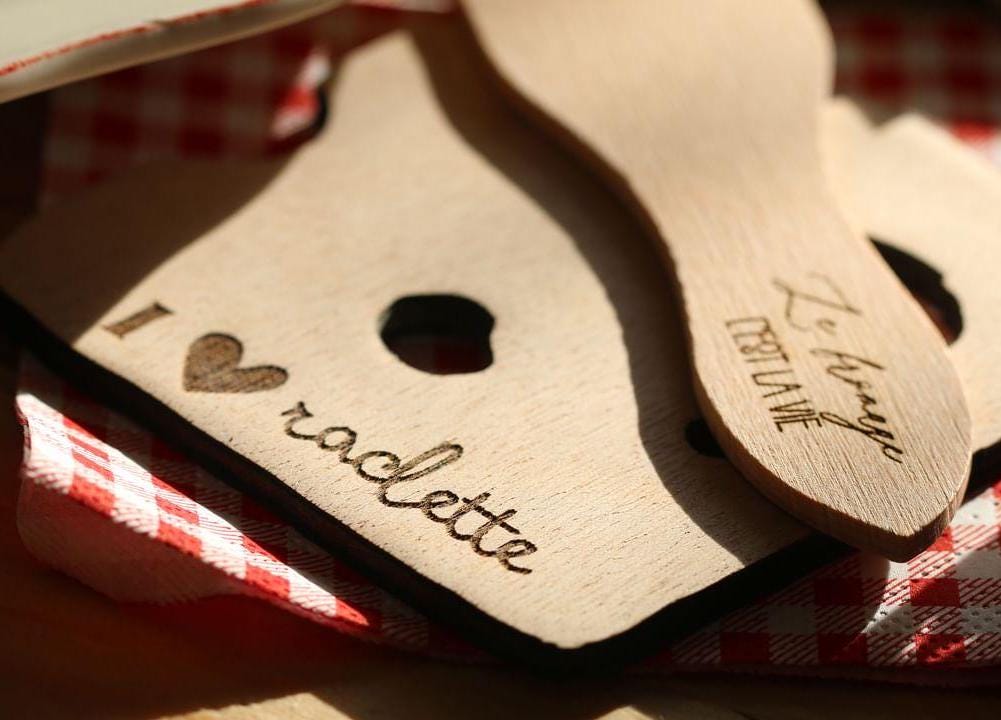 Spatule raclette & support poêlon