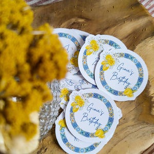 Etiquette autocollante cadeaux invités pour évènements