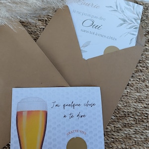 Carte annonce à gratter