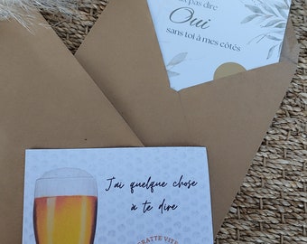 Carte annonce à gratter