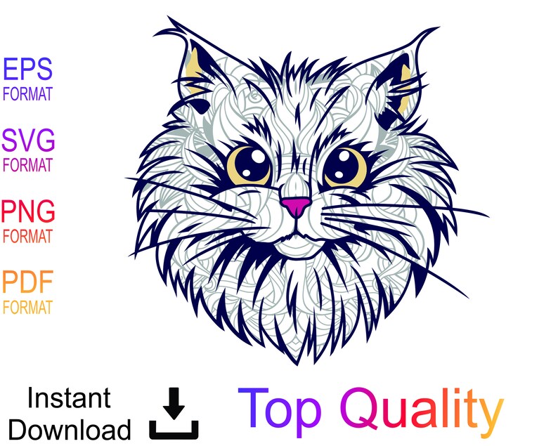 Svg Files For Cricut Cat Svg Files Cat Head Svg Cut File For Cricut Cat Face Clip Art Cat Face Svg Animal Svg Kitten Svg Digital Prints Art Collectibles Mukena Id