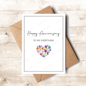 CARD | ANNIVERSARY Card, Romantic Gift For Her, For Him, Gift For Wife, Gift For Husband, Anniversary Gift, First Anniversary, Dating Gift