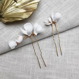 Floral Hair Pins, Wedding Hair Pins,  Wedding Accessories, Bridal Hair Pieces, Bridesmaid & Bridal Hair Pins, Wedding and Prom Hair Pieces,