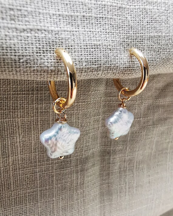 Hoop earrings 2024 with detachable drops
