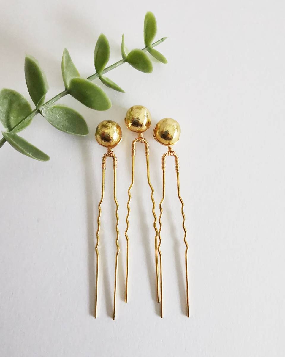 Gold Hair Pin - Etsy Gold Hair Pin - Etsy