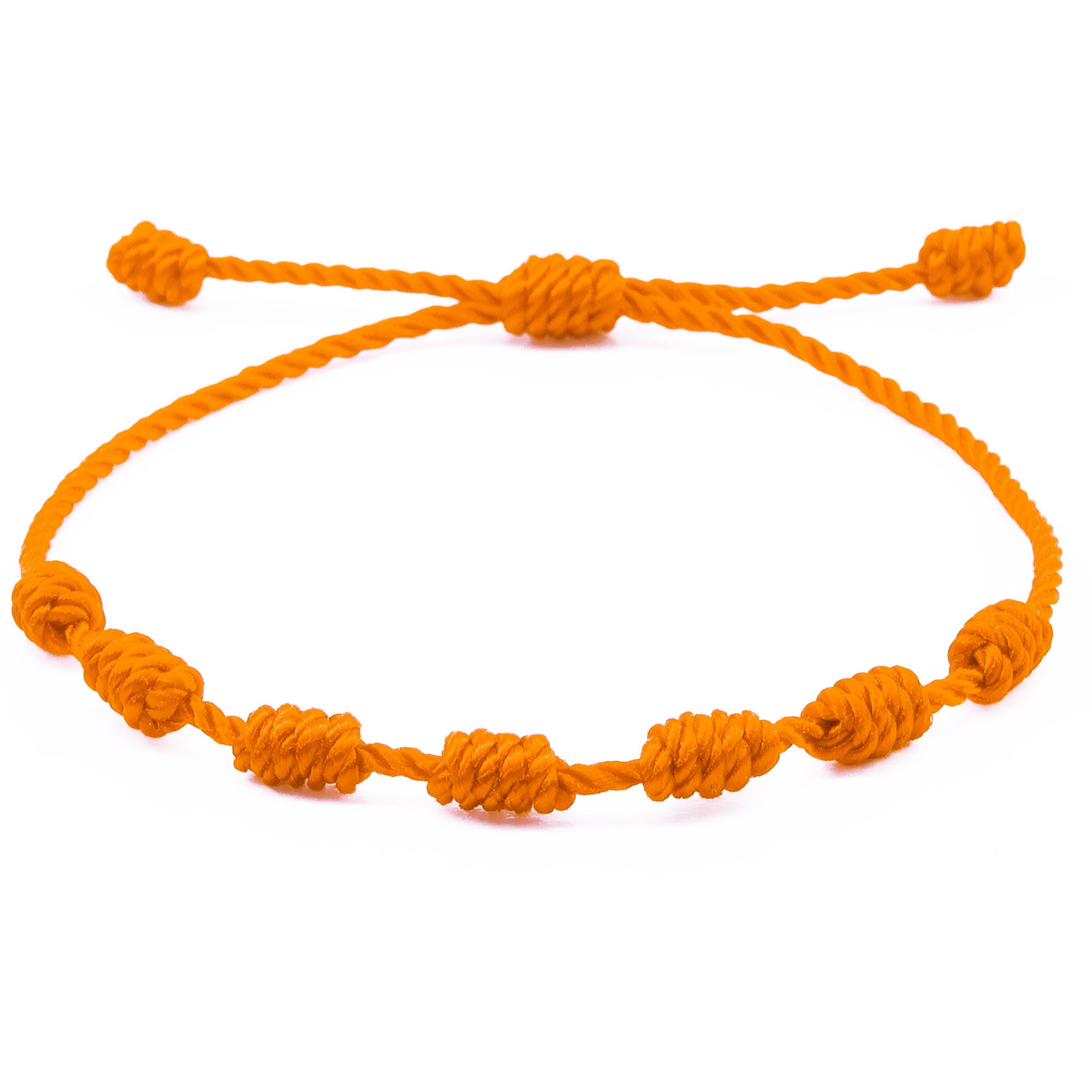 2pcs Lucky Red String Bracelet Kabbalah Amulet 7 Knots Protection - Foto 5