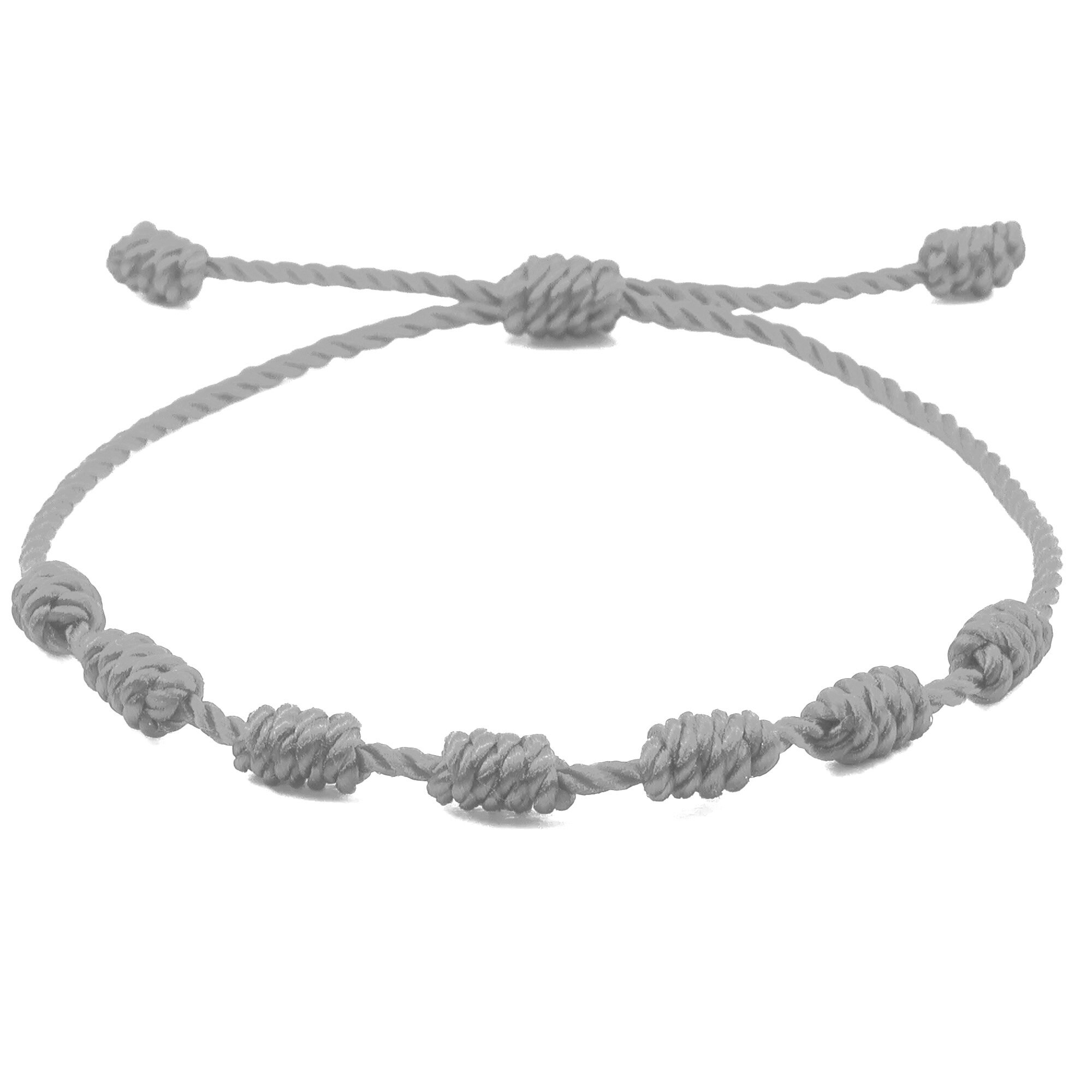 Lucky red string bracelet Kabbalah Amulet 7 Knots Protection Rope man