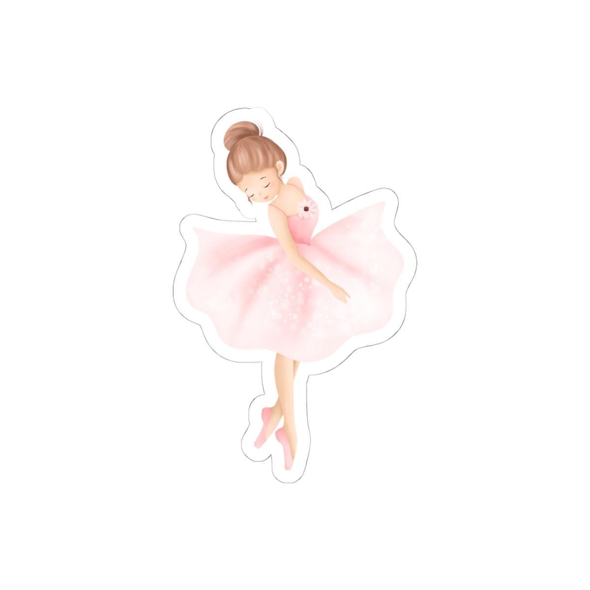 Ballet Dancer Sticker| Pink Ballerina Vinyl Sticker - Etsy