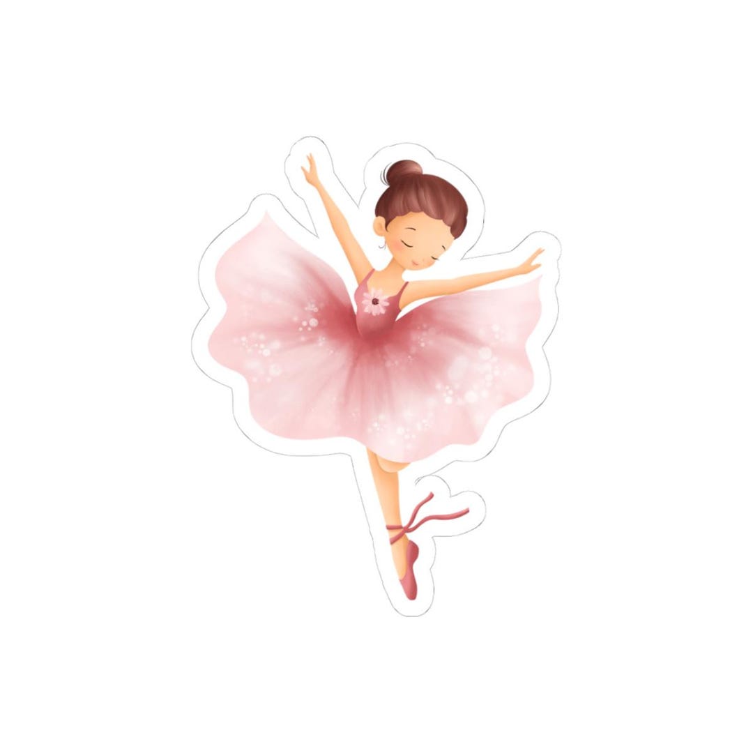 Pink Ballerina Dancer Sticker | Ballet Girl Sticker - Etsy