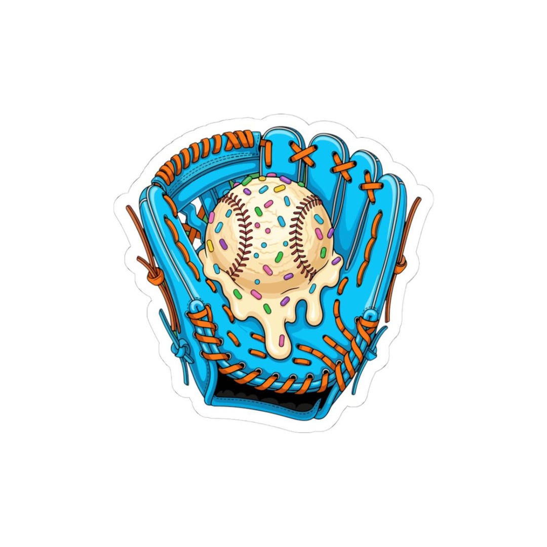 Neon Pink Baseball Batter Sticker | Sticker - Etsy