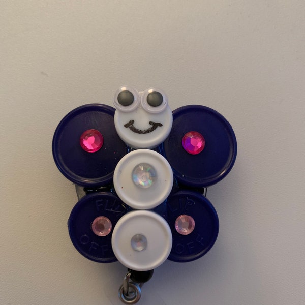 Vial Cap Badge Reel Etsy