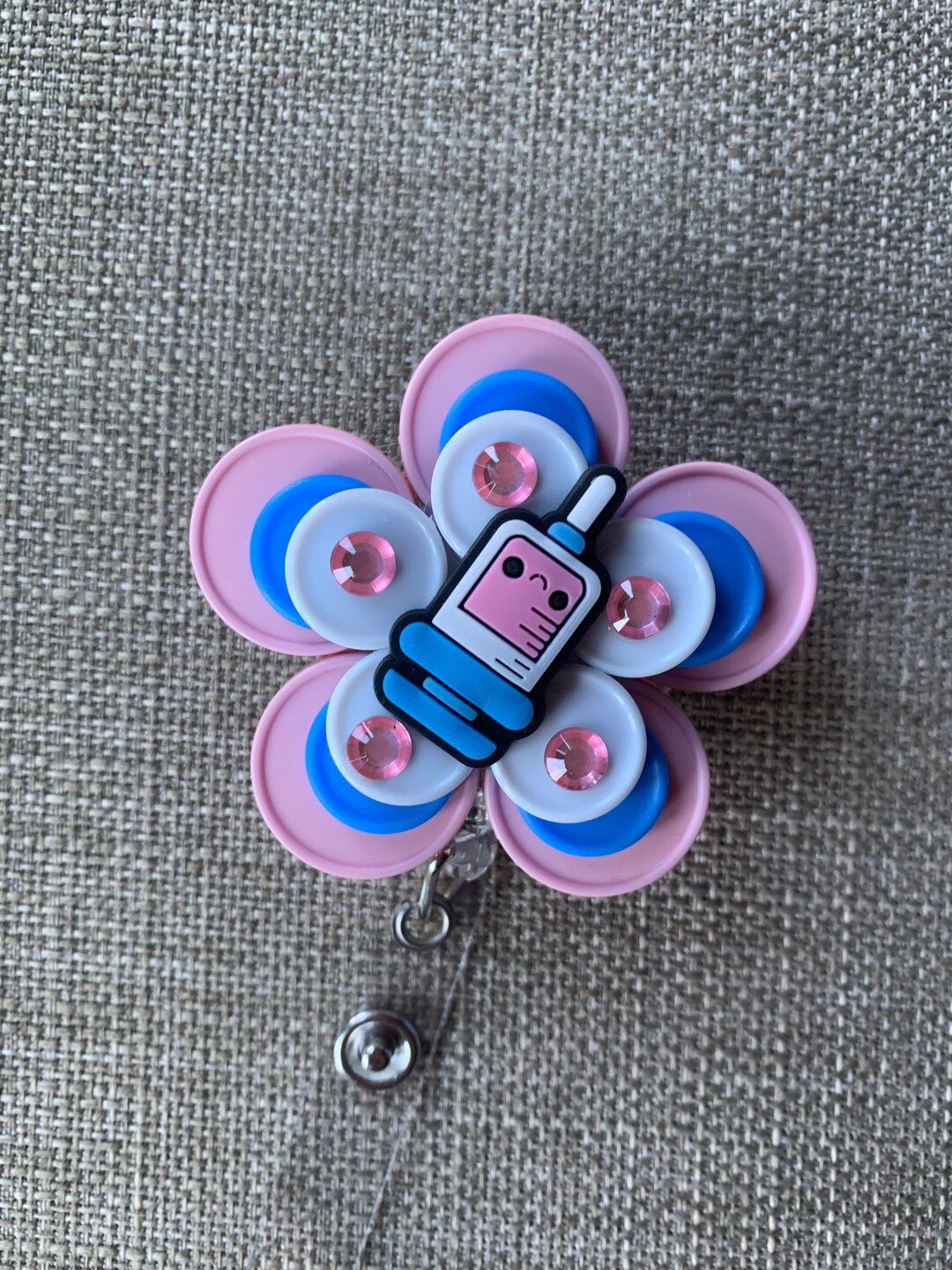 Porta Badge Per Infermiere, Clip A Coccodrillo Rotante In Acrilico Fibbia Facile Da Tirare Bobina Telescopica Per Dottore~p144663981 - Foto 4