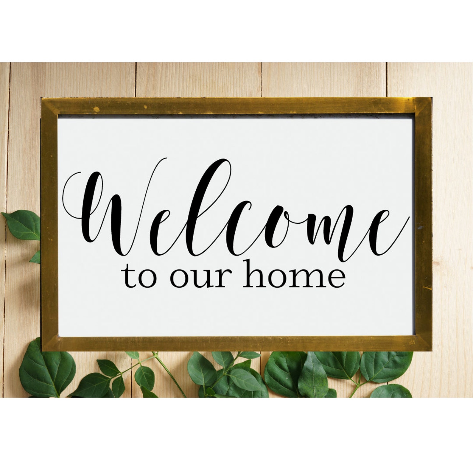 Bienvenue à notre png à la maison signe en bois PNG PNG pour Etsy