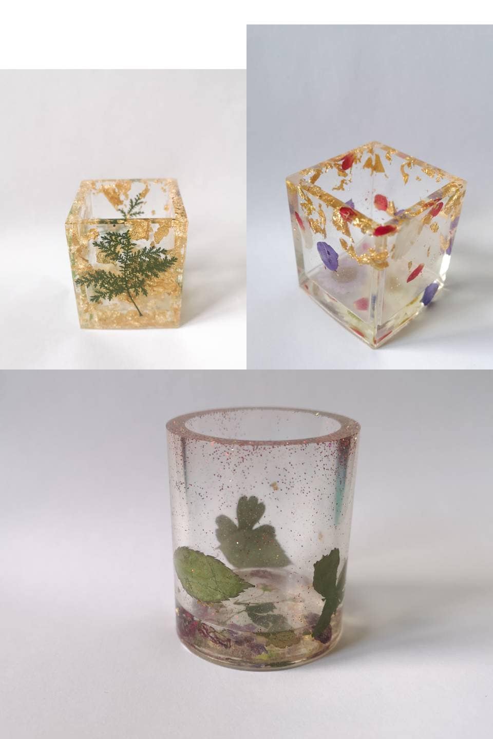 Au Choix Pot de Rangement Bijoux ou Stylo Transparent