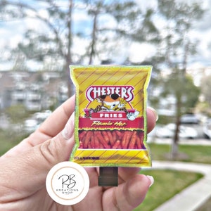 Hot Fries chip badge reel | Nurse badge reel | chips ID badge holder | Medical badge topper | funny badge reel | Interchangeable Retractable