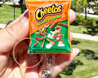 Jalapeno chips Badge reel | Chip bag badge reel | Medical Badge Reel | Hospital Staff | Nurses | Retractable | Interchangeable |