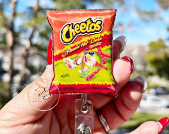 Cheetos chip badge reel | Nurse badge reel | chips ID badge holder | Medical badge topper | funny badge reel | Interchangeable