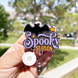 Spooky Season Badge Reel | Halloween Badge Reel |Spooky Badge Holder | Holiday Badge Holder | Nurses |