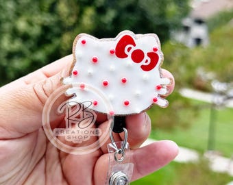 Hello sprinkle cookie Badge reel |  badge reel | Foodie Badge Reel | Hospital Staff | Nurses | Retractable | Interchangeable |