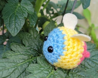 Abeja bandera pansexual/Abeja del orgullo/Orgullo pan
