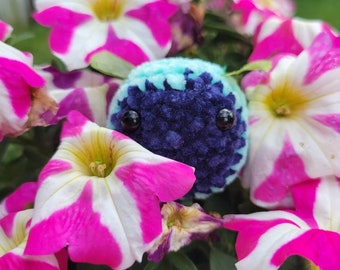 Abeja de arándanos/Arándanos/Crochet/Amigurumi/Alivio del estrés