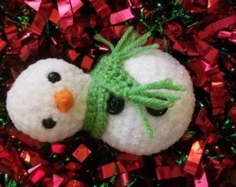 Slade el muñeco de nieve/Hilo de terciopelo Amigurumi/Bola de estrés