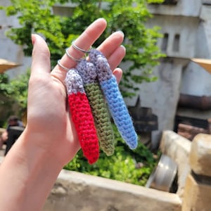 Lightsaber Keychain Crochet/Star Wars Amigurumi/Savi&#39;s Workshop Lightsaber