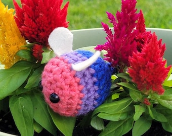Abeja abanderada bisexual/Abeja abejorro del orgullo bisexual/Bandera bisexual