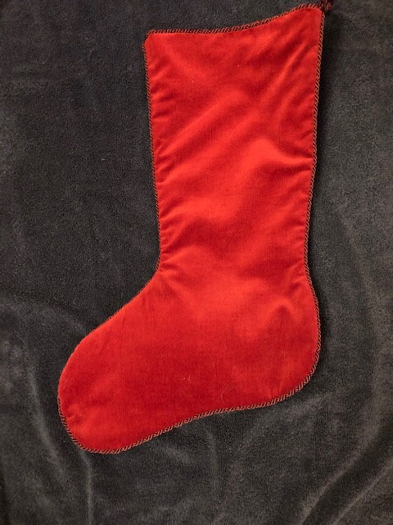 Needlepoint Stocking Finishing with SelfWelt Trim Deadline Etsy