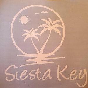 Siesta Key Loving Life Window Decal