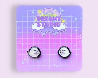 Shy Ghost Stud Earrings