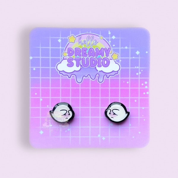 Shy Ghost Stud Earrings