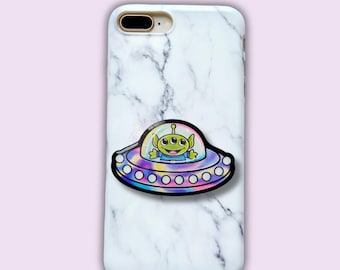 UFO, Green Alien Magnetic Phone Accessory, Kindle Accessory
