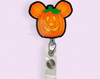 Mouse Pumpkin Badge Reel