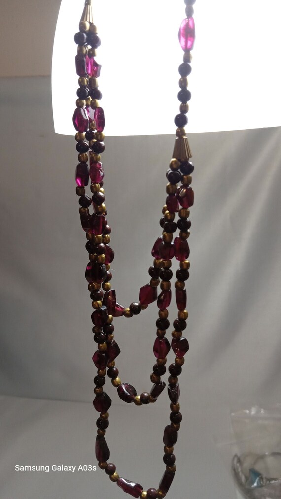 Vintage Bead Necklace,Old Necklace,Verigated Necklace… - Gem