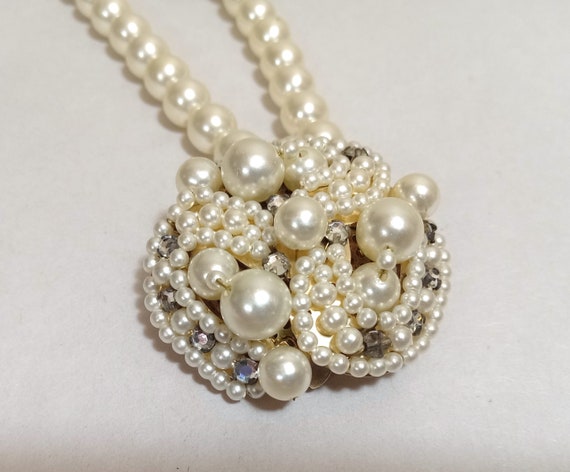 Vintage Double Strand Pearl Bead Necklace; Vintag… - image 7