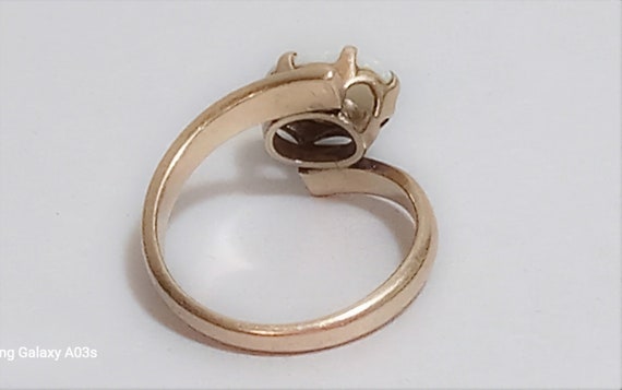 Vintage 14K Gold 1.50 TCW Opal Ring; Vintage Opal… - image 6
