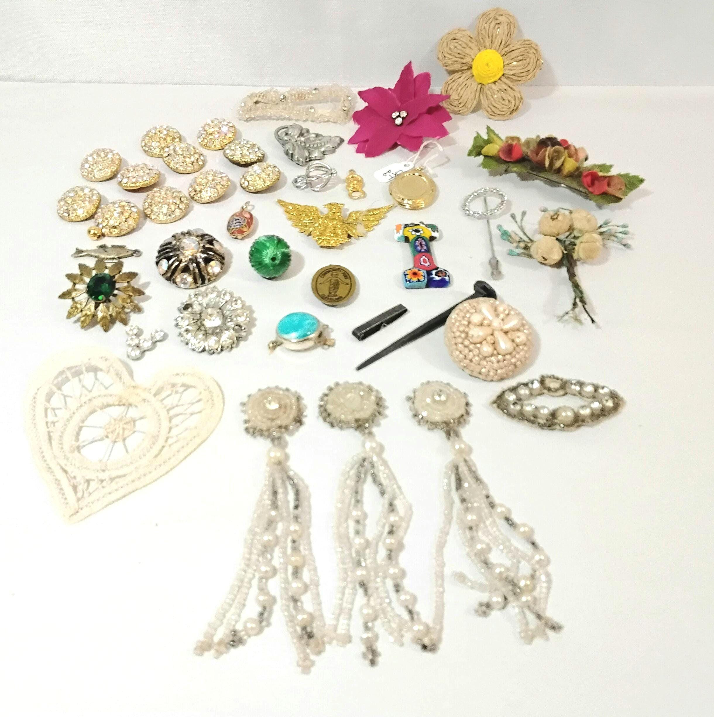 Reclaimed Antique Vintage Buttons & Misc Other; Antique Buttons and More; Reclaimed Antique Vintage Misc Lot