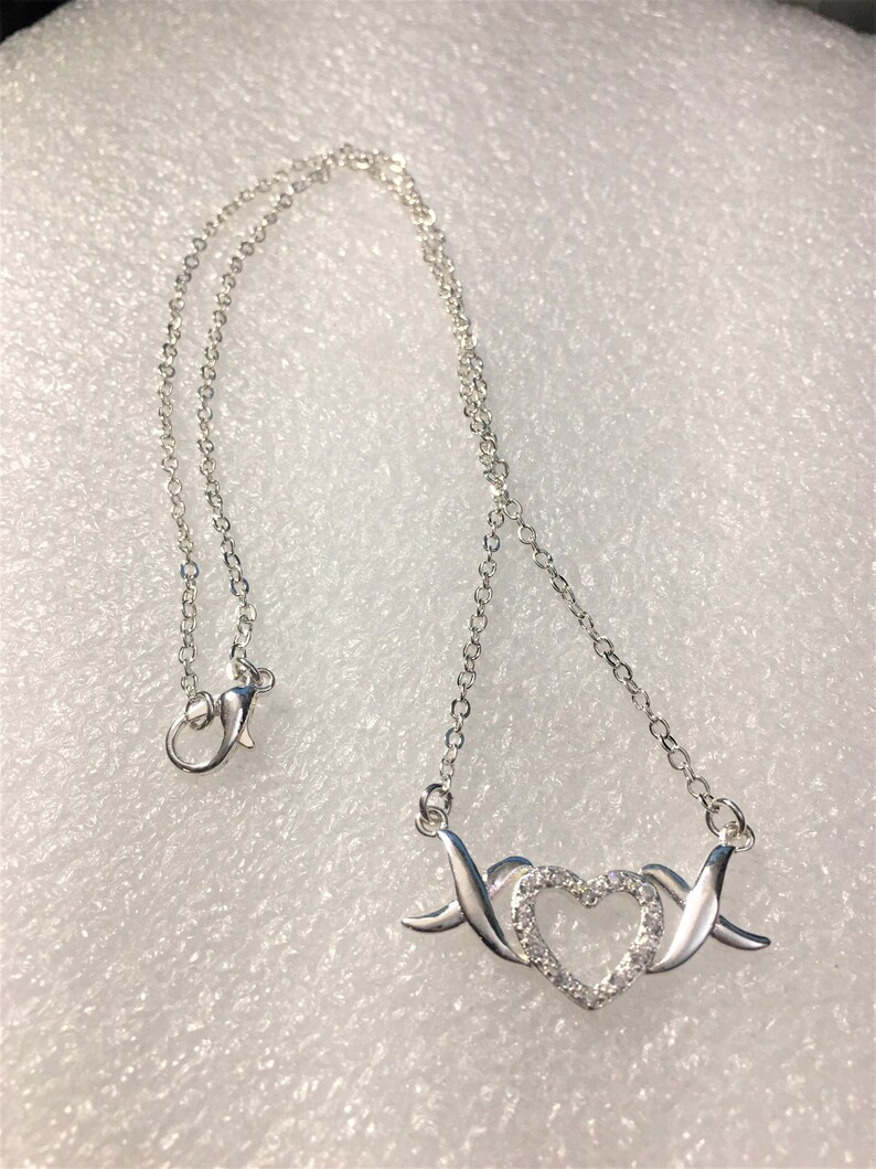 925 Sterling Silver XOXO Chain Necklace 3.9 Grams XOXO Etsy