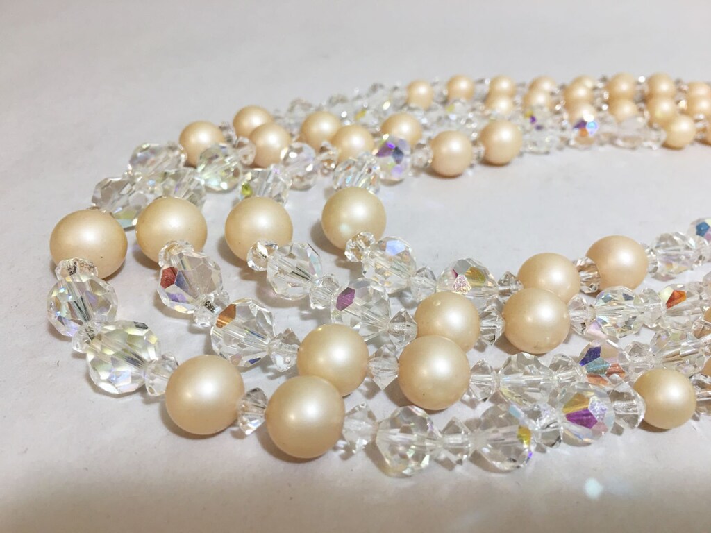 Set 3 Bracciali Elastici Con Perline Di Pietre Preziose Naturali - Caviar Rondell 2x3 Mm - Regolabili E Impilabili - Regalo Donna