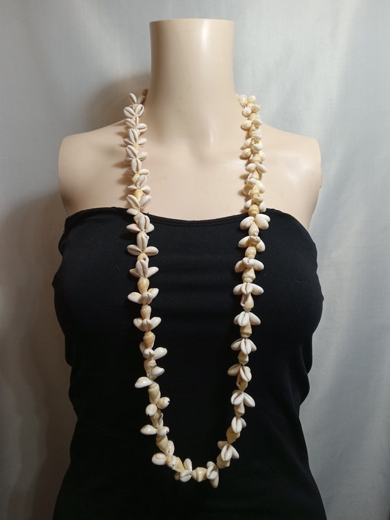 Vintage Hawaiian Cowrie Shell Necklaces; Hawaiian 