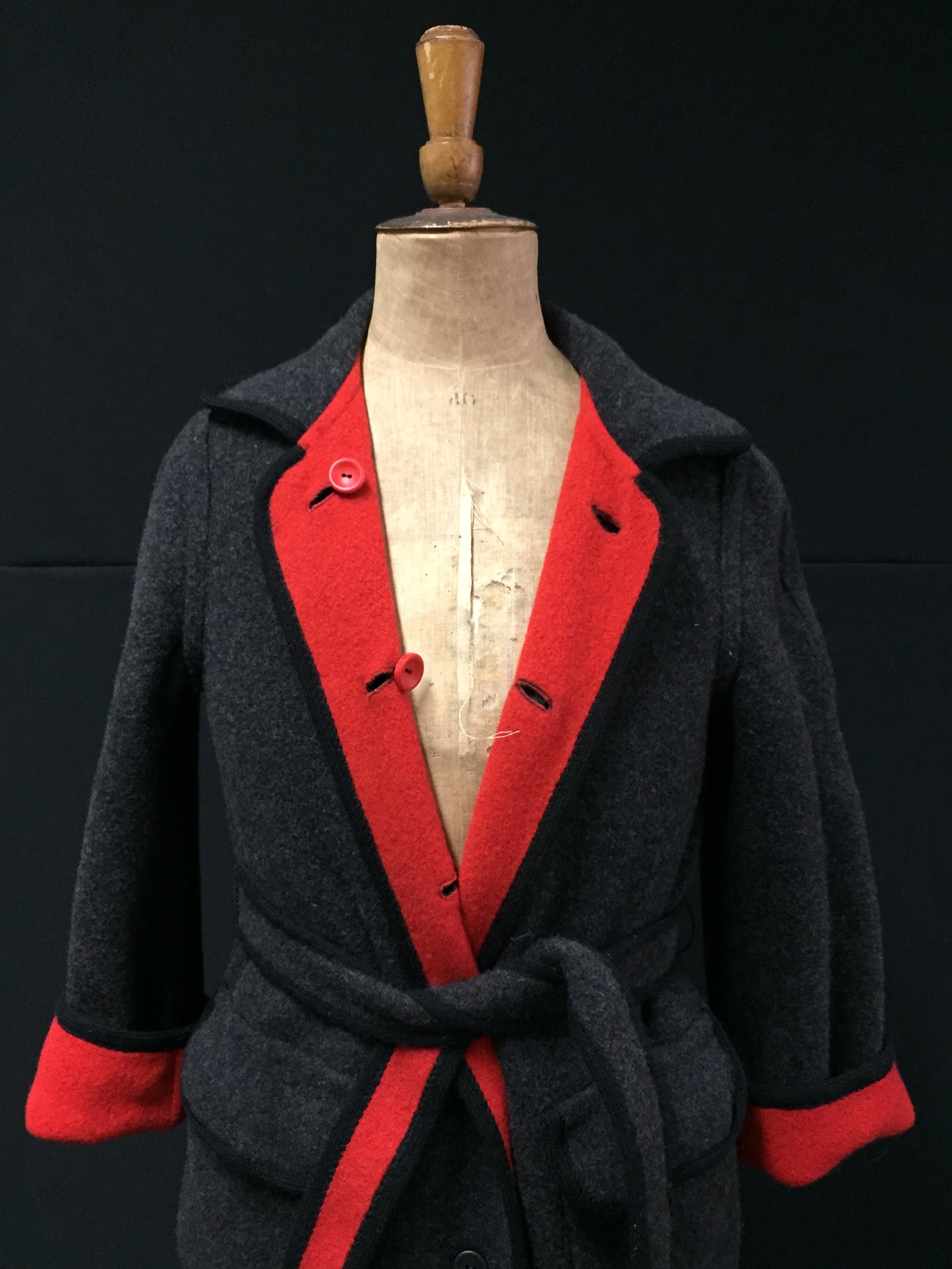 1960's Vintage Reversible Wooden Overcoat Etsy UK