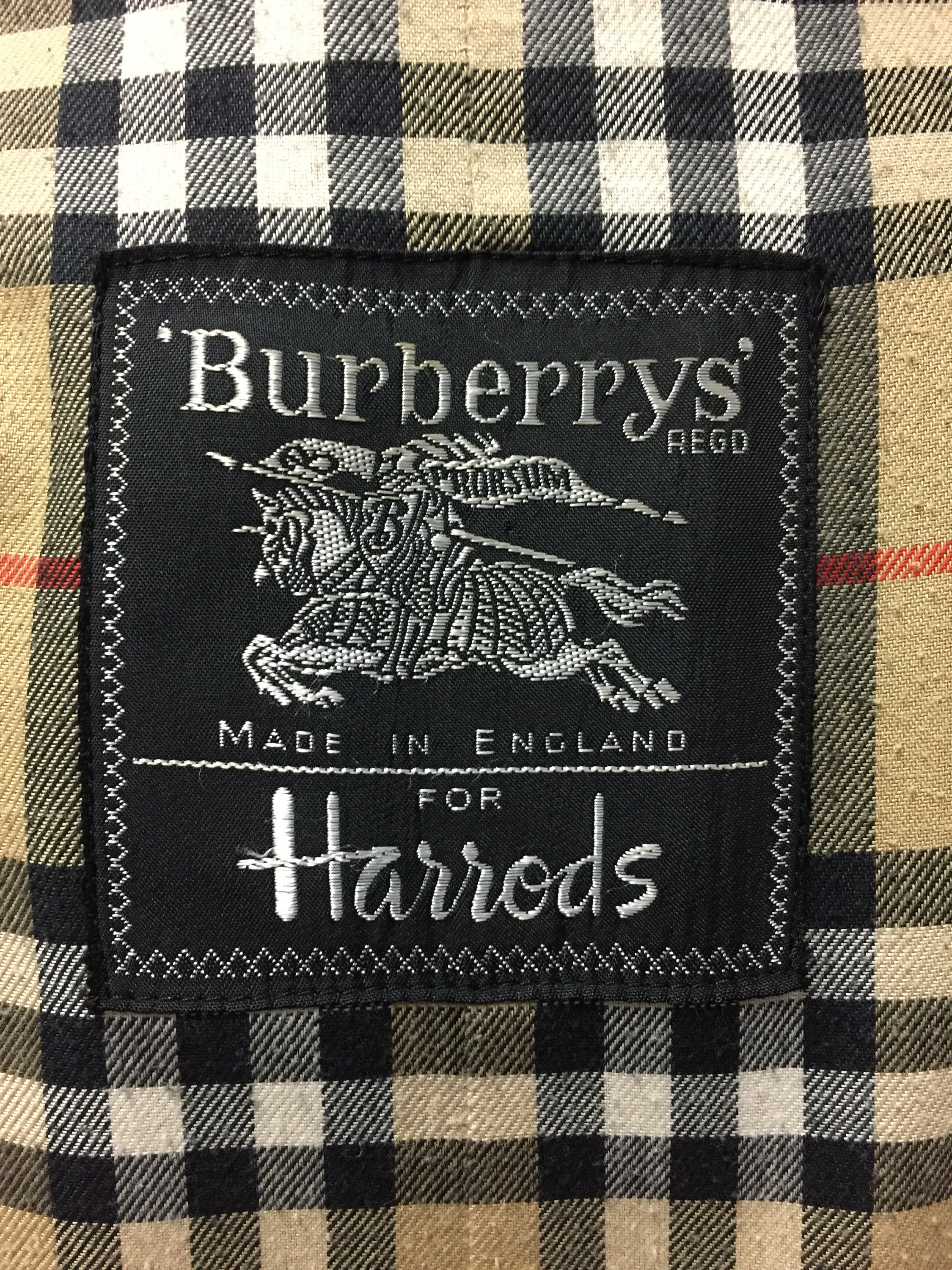 vintage burberry tag